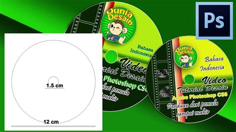 Desain Kaset Dvd Vcd Di Adobe Photoshop Cs6 Youtube