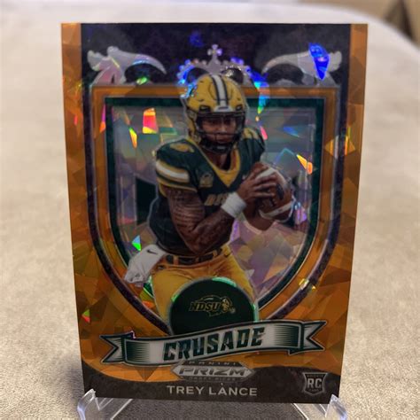 Prizm Draft Picks Trey Lance Crusade Rc Orange Cracked Ice