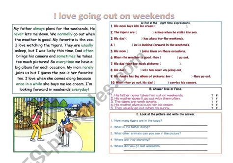 reading with time expressions - ESL worksheet by micah