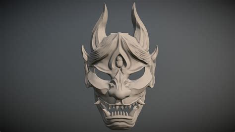 Oni Mask V2 Buy Royalty Free 3D Model By Robulltec 2f3cc8b