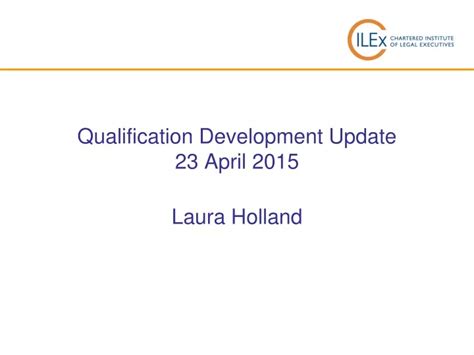 Ppt Qualification Development Update Changes To Qualifications And