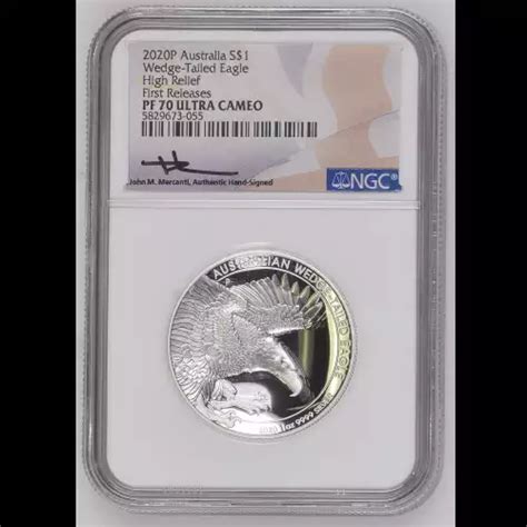 2020 AUSTRALIA Silver DOLLAR NGC PF 70 ULTRA CAMEO Wedge Tailed Eagle