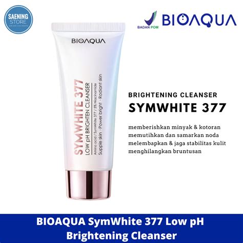 Jual Bioaqua Facial Wash Symwhite Low Ph Brightening Cleanser Sabun