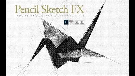 How To Use Pencil Sketch Fx Photoshop Add On Plugin Tutorial Youtube