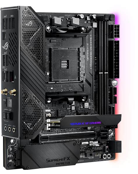 Asus Rog Crosshair Viii Impact Amd X570 Socket Am4 Mini Dtx Desktop Motherboard Wootware