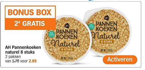 AH Pannenkoeken Naturel 8 Stuks Aanbieding Bij Albert Heijn 1Folders Nl