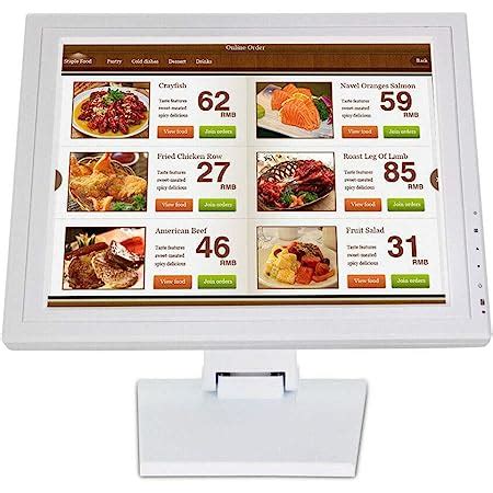 OBLLER Caisse De Caisse Tactile LCD 15 Avec Logiciel POS Moniteur De