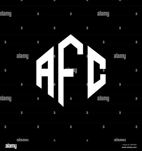 AFC letter logo design with polygon shape. AFC polygon and cube shape ...