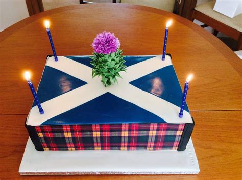 Scottish Flag Cake Themed Cakes Flag Cake Handmade Cake