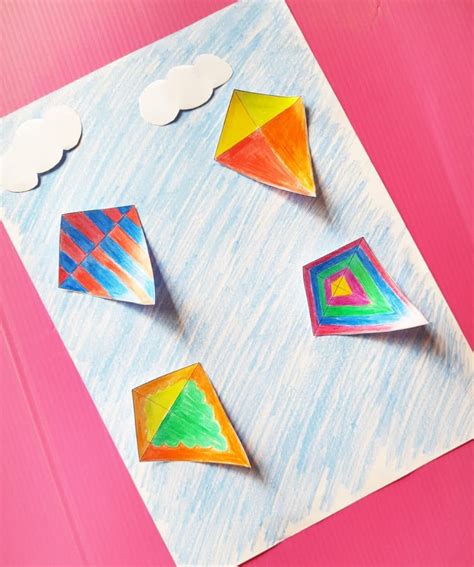 Easy Pop Up Kite Craft