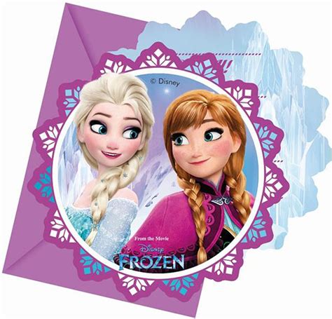 Zaproszenia Kraina Lodu Elsa Frozen Urodzinowe Sz