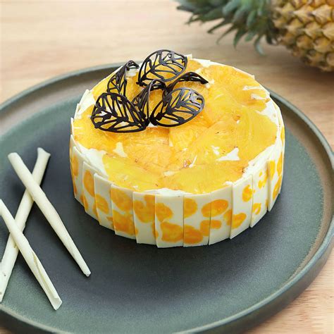 Fresh Pineapple Mousse Cake No Bake Mousse Cake Order Mousse Cake