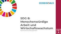 Sdg Menschenw Rdige Arbeit Und Wirtschaftswachstum Fachhochschule