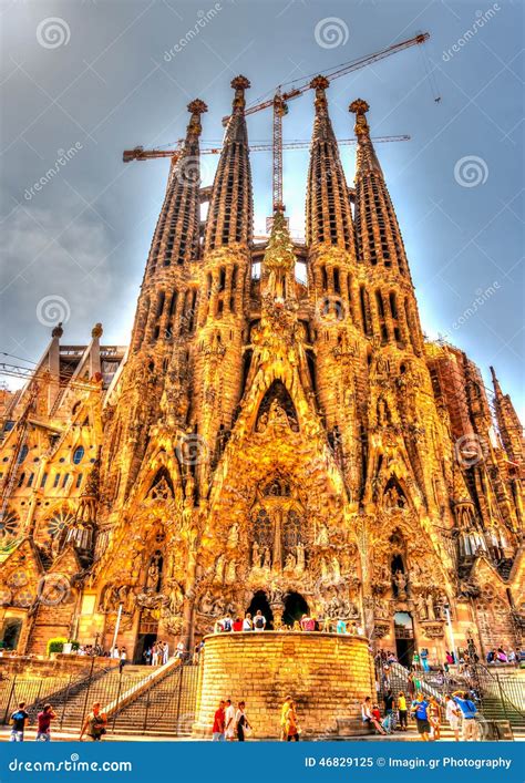 Sagrada Familia Editorial Image Image Of Construction 46829125