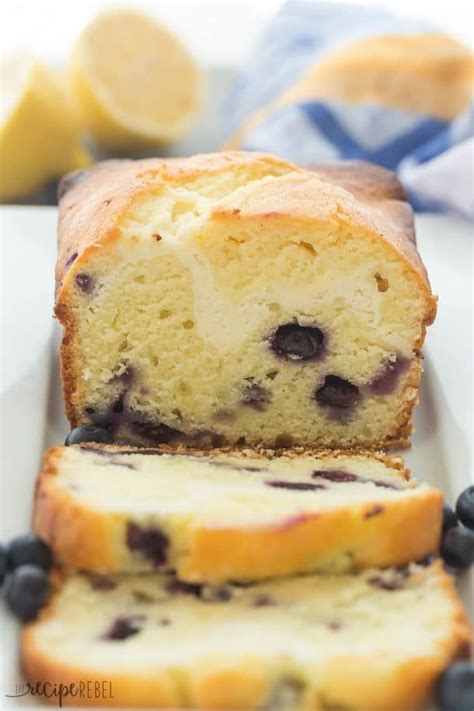 This Cream Cheese Filled Blueberry Lemon Bread Is Sweet Tangy And