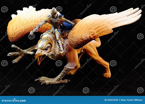 Griffin Figurine Toy Stock Photo Image 63431630