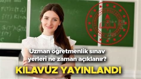 Uzman öğretmenlik sınav kılavuzu 2022 Uzman ve başöğretmenlik sınav