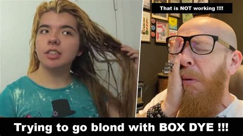 She Is Trying To Go Blond With Box Dye I Hairdresser Reacts To A Hair Fail Hair Beauty Youtube