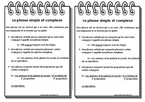 Phrase Cm Le On Phrase Simple Et Complexe Pass Education