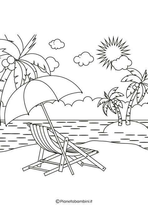 Disegno Mare Da Colorare - 45 Disegni sul Mare da Colorare | PianetaBambini.it
