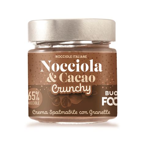 Crema Nocciola Cacao Con Granelle Crunchy G Buonfood Cibo