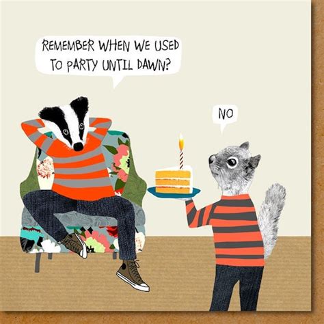 Funny Card for Aging Party Animals Party Animals Birthday - Etsy