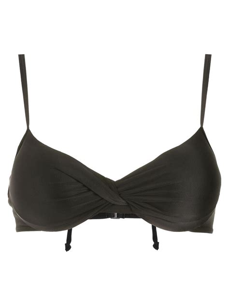 Lygia Nanny Cassis Bikini Top Black Farfetch