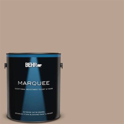 BEHR MARQUEE 1 Gal N190 4 Rugged Tan Satin Enamel Exterior Paint