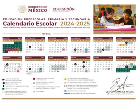 Dan A Conocer Calendario Del Ciclo Escolar 2024 2025