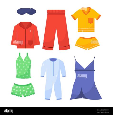 Set Of Various Pajamas Concept Stock Vector Image And Art Alamy