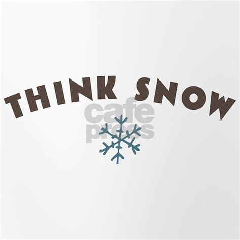 Think Snow Drinking Glass by Wonderpixels - CafePress