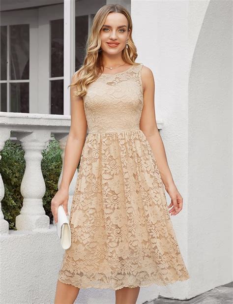 Knee Length Lace Cocktail Dresses