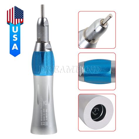 FDA 1 10 X Dental Low Speed Handpiece Straight Nose Cone Air Motor 4