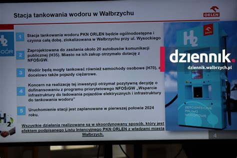 Orlen wybuduje w Wałbrzychu stację tankowania wodorem Będzie to jedna