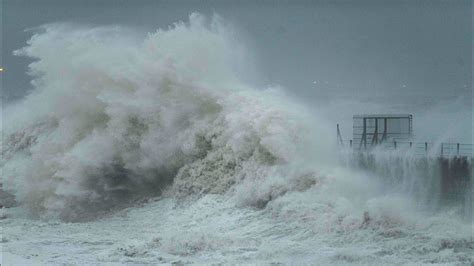 Storm Babet Hits The North East Coast Of England This Morning As Waves