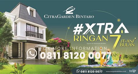 Citra Garden Bintaro Launching Ruko Perdana Terdepan