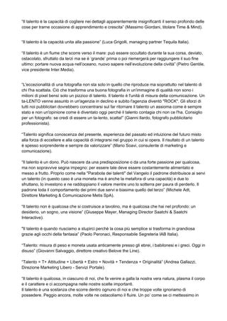 Creativitaly Citazioni Talento Pdf