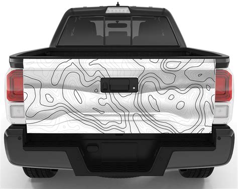 Customizable Topographic Tailgate Wrap Vinyl X Etsy