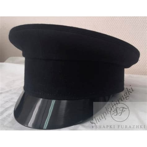 Картуз мужской, черный деним, окол 6 см, TK066