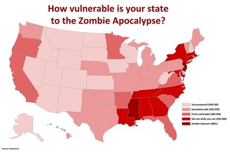 Is Your State Ready For The Zombie Apocalypse New Jersey Sure Isnt