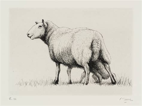 Sheep With Lamb Ii Henry Moore Om Ch Tate Henry Moore Sheep