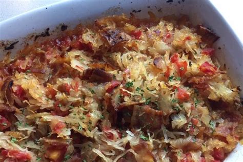 German Sauerkraut Casserole With Bacon And Brown Sugar Recipe Gbs