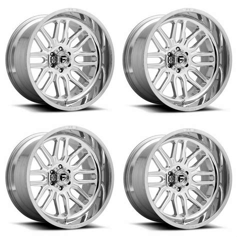 Set 4 20 Fuel 1pc D721 Ignite 20x9 High Luster Polished 6x5 5 Wheels