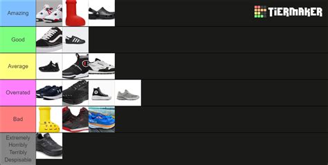 Ranking Shoe Brands Tier List (Community Rankings) - TierMaker