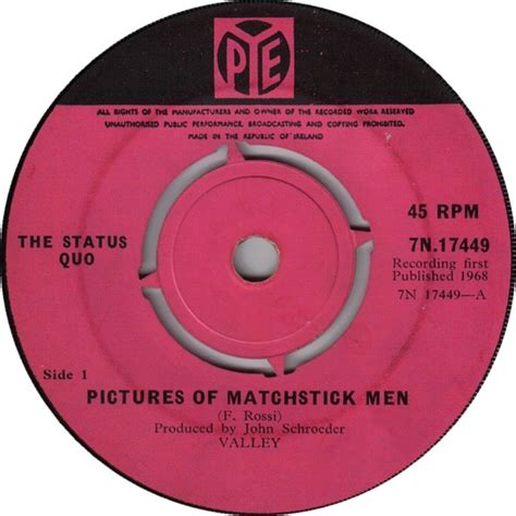 The Status Quo Pictures Of Matchstick Men 1968 Vinyl Discogs