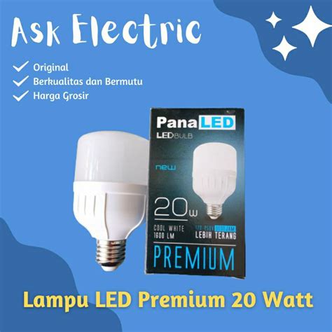 Jual Lampu Led Kapsul Bulb Premium Panaled 5 Watt 10 Watt 15 Watt 20 Watt Lampu Led Bohlam Lampu