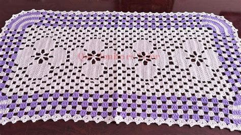 Centro De Mesa Rectangular A Crochet Paso A Paso Youtube