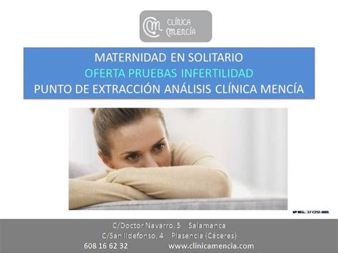 MATERNIDAD EN SOLITARIO OFERTA ESTUDIO BÁSICO DE INFERTILIDAD PUNTO