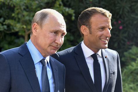 Putin Macron Hold French Russian Talks Before G 7 The Mainichi