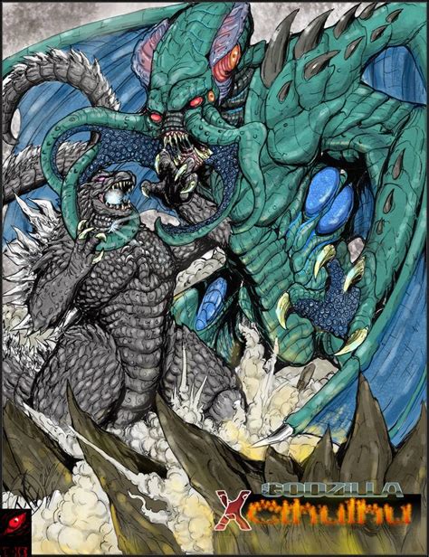 Commission: Godzilla X Cthulhu by Gabe-TKE on DeviantArt | Godzilla, All godzilla monsters ...